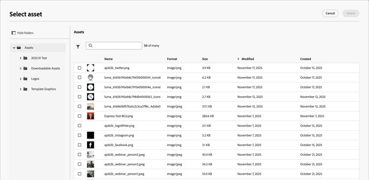 Browse the available image assets