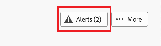 Alerts for page content issues