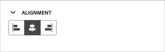 Divider alignment settings
