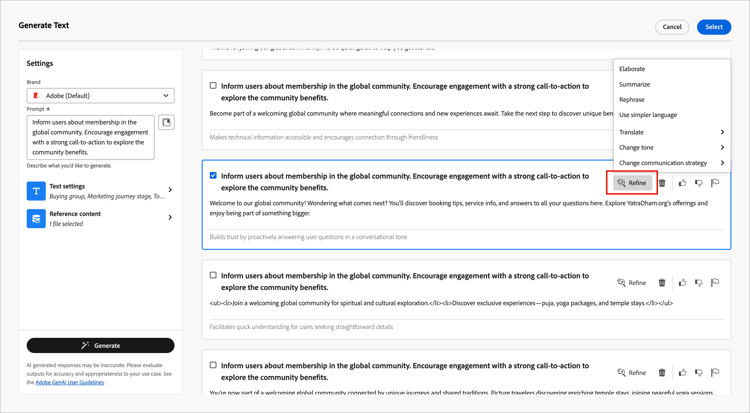 Access the preview dialog