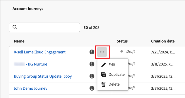 Click the ... icon and choose Duplicate