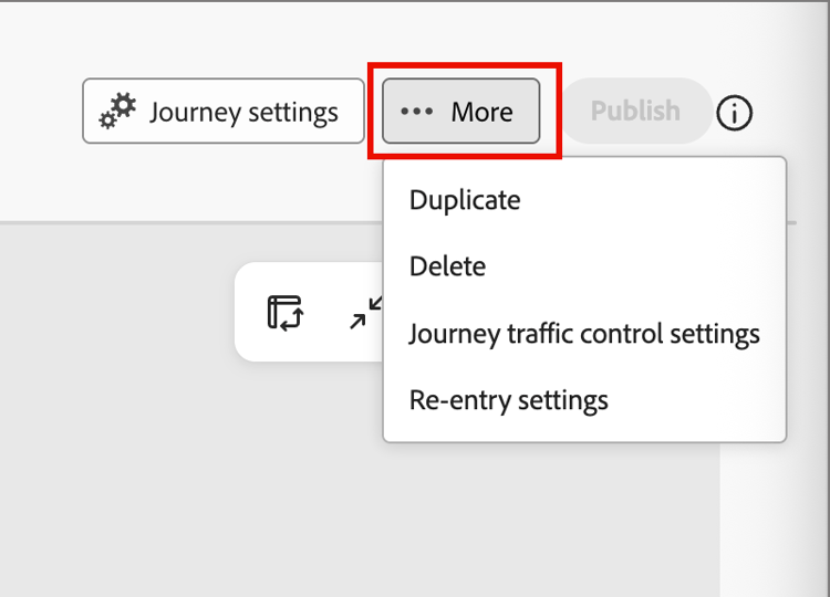 Click More at the top right of a person journey