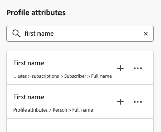 Search for first name