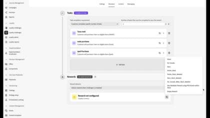 Configure rewards
