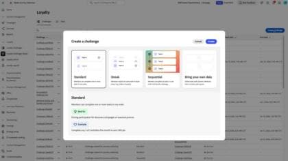 Set up a loyalty challenge