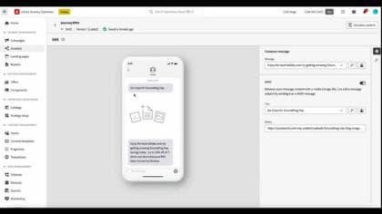 Author an MMS message