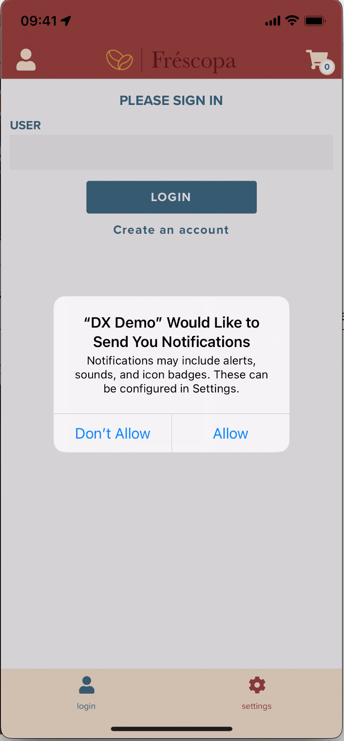 notification pop up