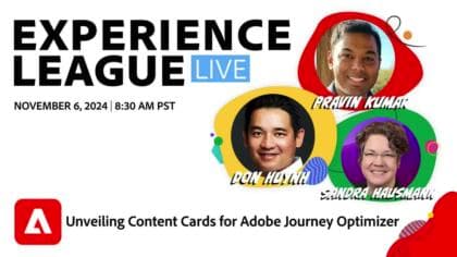 Unveiling Content Cards for Adobe Journey Optimizer (November 6, 2024)