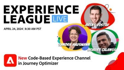 New Code-Based Experience Channel in Journey Optimizer