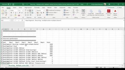 Export reports in CSV format
