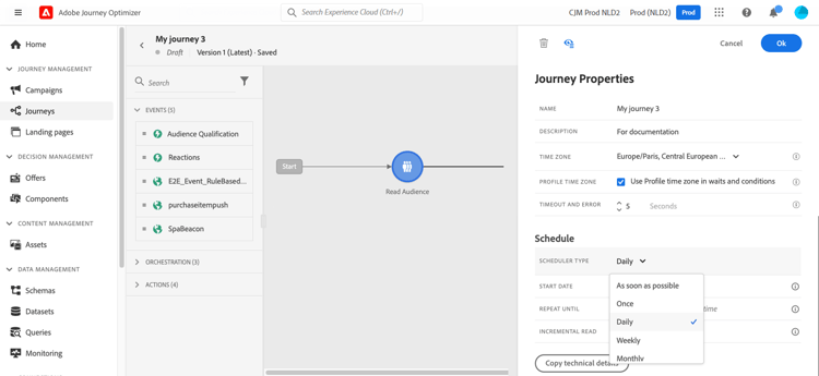 Use an audience in a journey | Adobe Journey Optimizer