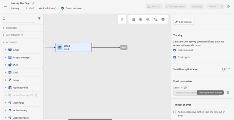 Journey flow with Read Audience for subscriber list targeting