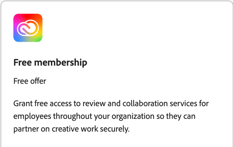 Free Membership offer
