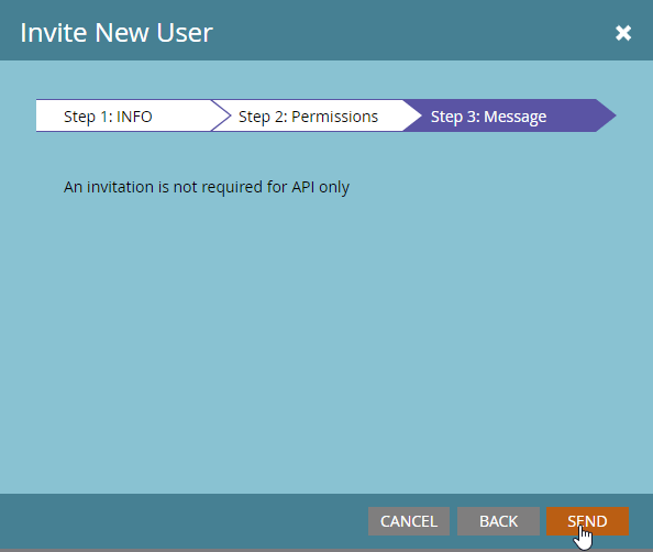 New User Message