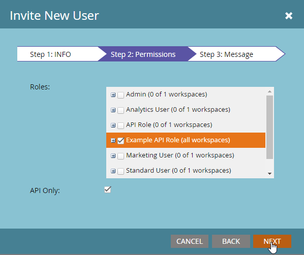 New User Permissions