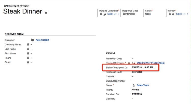 The Marketo Measure Salesforce Package will include a field labeled