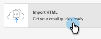 Import HTML button