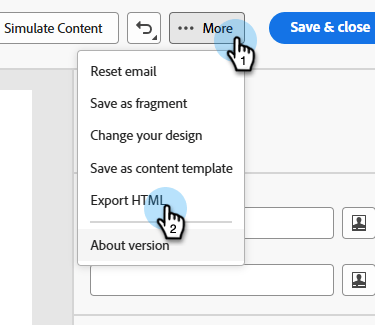 Exporting your HTML