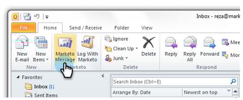 Send and Track from Outlook Using a Marketo Template Adobe Marketo Engage