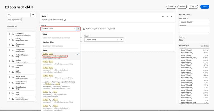 Locate field with old data type