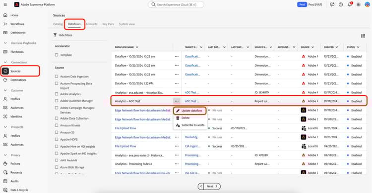 AEP dataflow profile