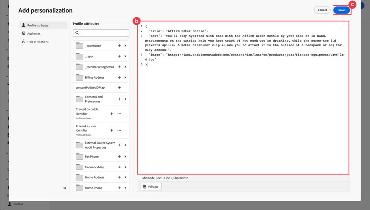 Offers - Custom content