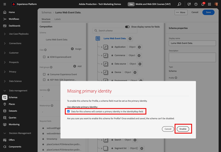 Profile Enable Toggle