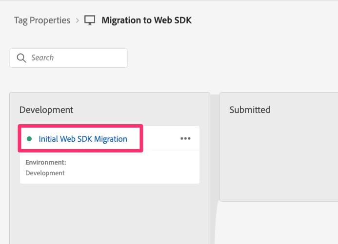 Migration library in Dev
