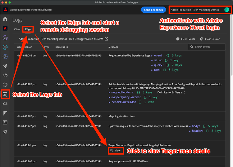 How to view Target traces with Adobe Experience Platform Debugger