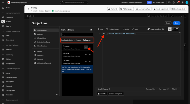 Journey Optimizer