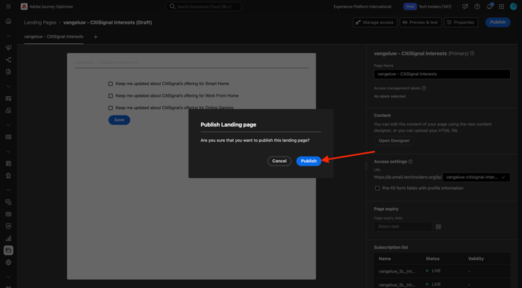 Landing Pages