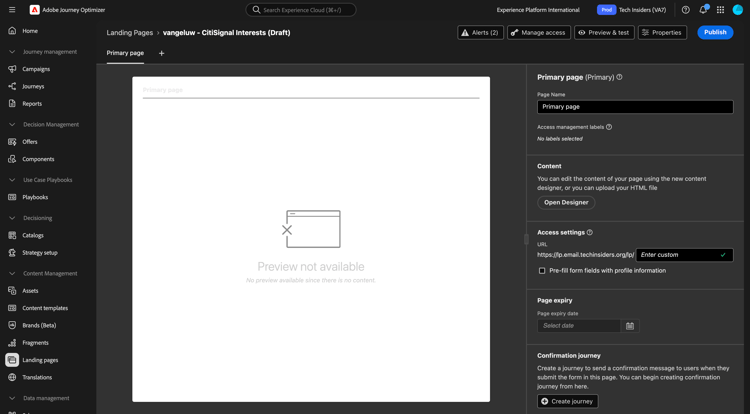 Landing Pages