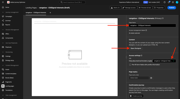 Landing Pages