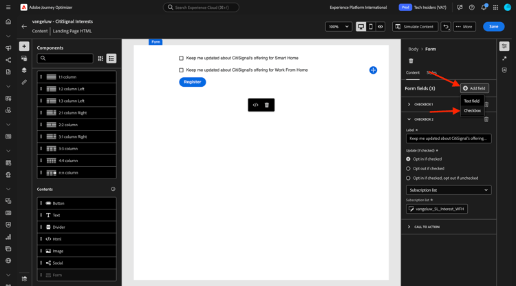 Landing Pages