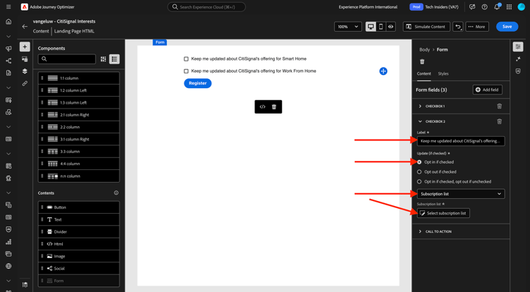Landing Pages