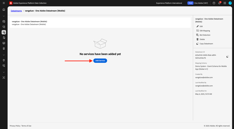 Name the Datastream and save