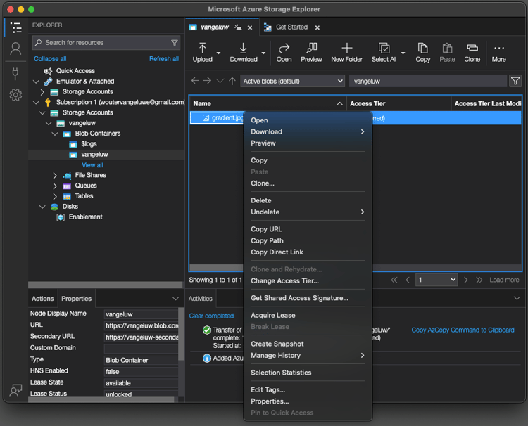 Azure Storage