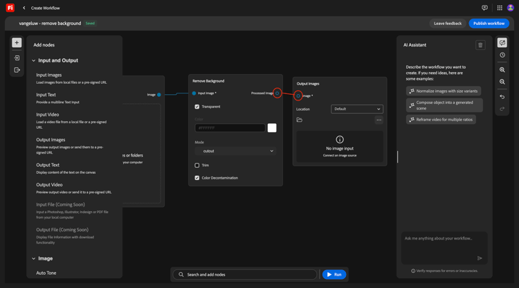 Firefly Custom Workflows