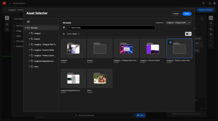 Firefly Custom Workflows
