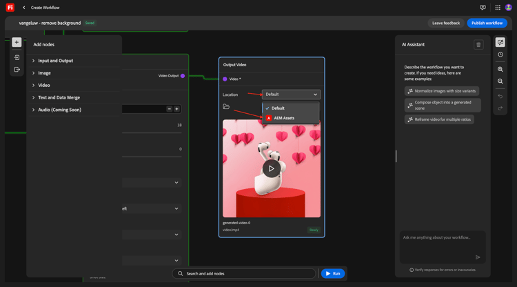Firefly Custom Workflows