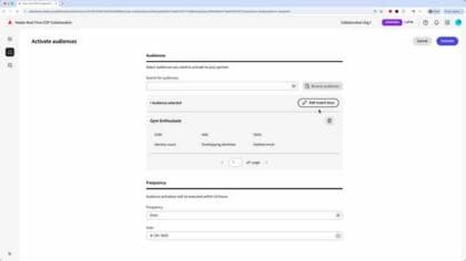 Activate audiences in Collaboration projects