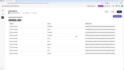 Upload and Source a CSV Audience in Adobe Real-Time CDP Collaboration