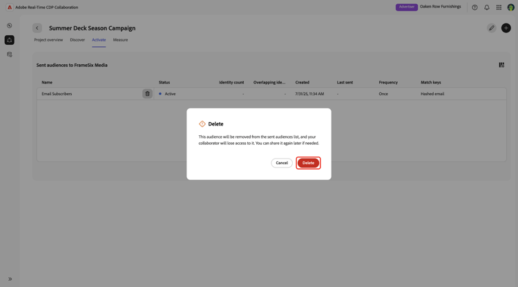 The Delete confirmation dialog.