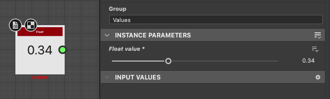 Constant 'Float' node