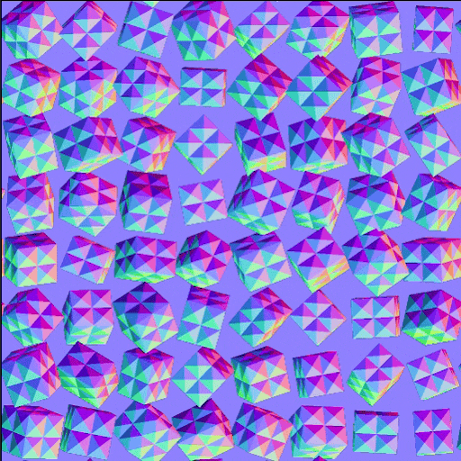 Shape splatter v2 color mapper: Normal mapping