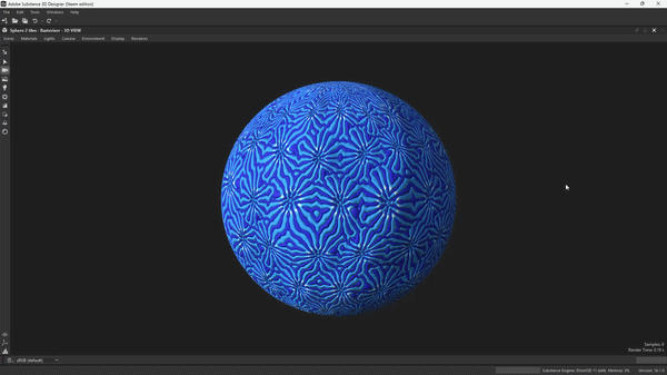 Displacement pop-up in the 3D View
