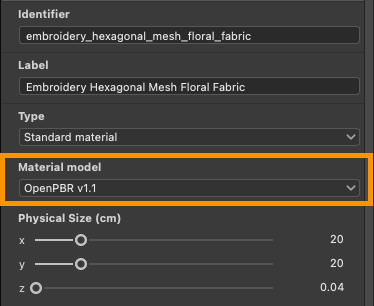 OpenPBR material samples