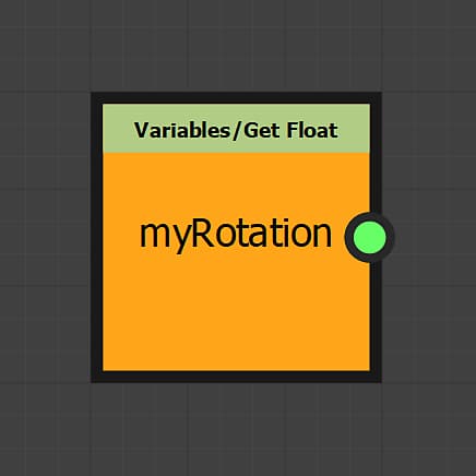 Pattern rotation's Get float output