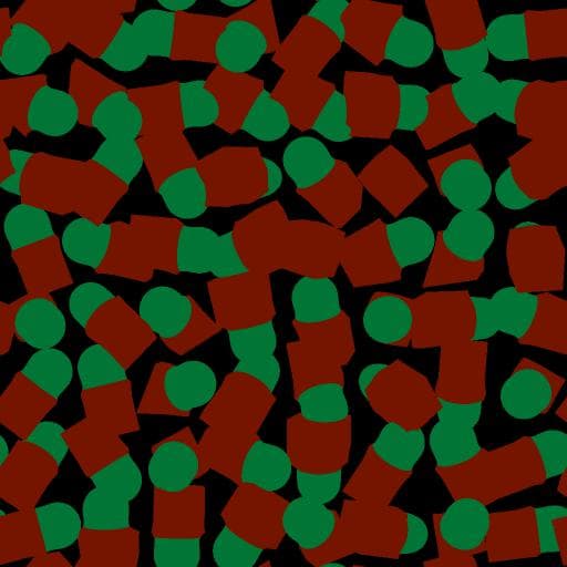 SDF material IDs for color mapping in Shape splatter v2 mapper color node.