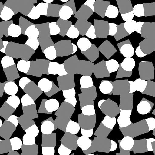 SDF material IDs for masking in Shape splatter v2 to mask node.